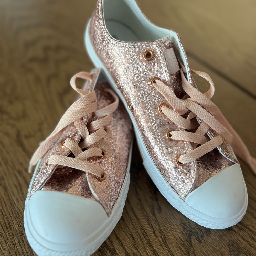Sparkly Pink Kids Sneakers